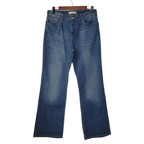 Levi's Perfectly Slimming Boot Cut Faded Denim Jeans Size S/C NWOT - Picture 1 of 7